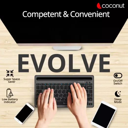 COCONUT WIRELESS KEYBOARD COCONUT WIRELESS KEYBOARD