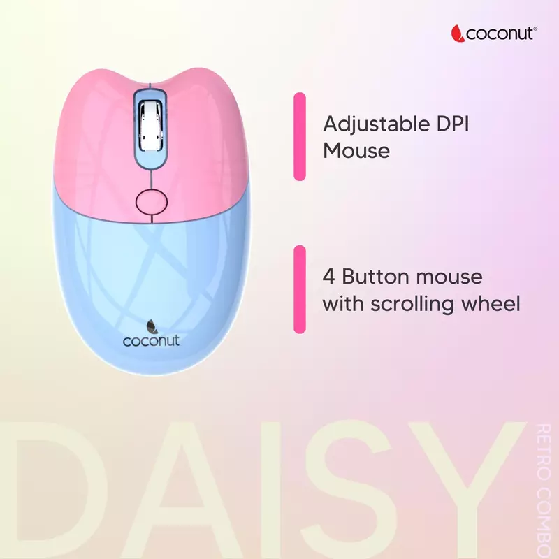 COCONUT WIRELESS KB &MOUSE COMBO COCONUT WIRELESS KB &MOUSE COMBO