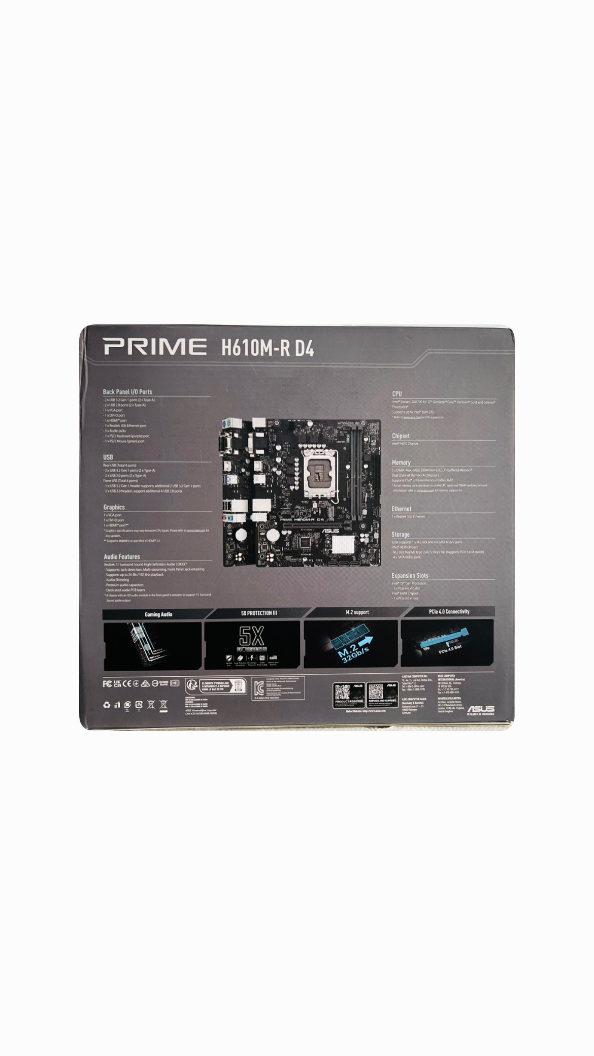 Asus H610M-E Motherboard Asus H610M-E Motherboard