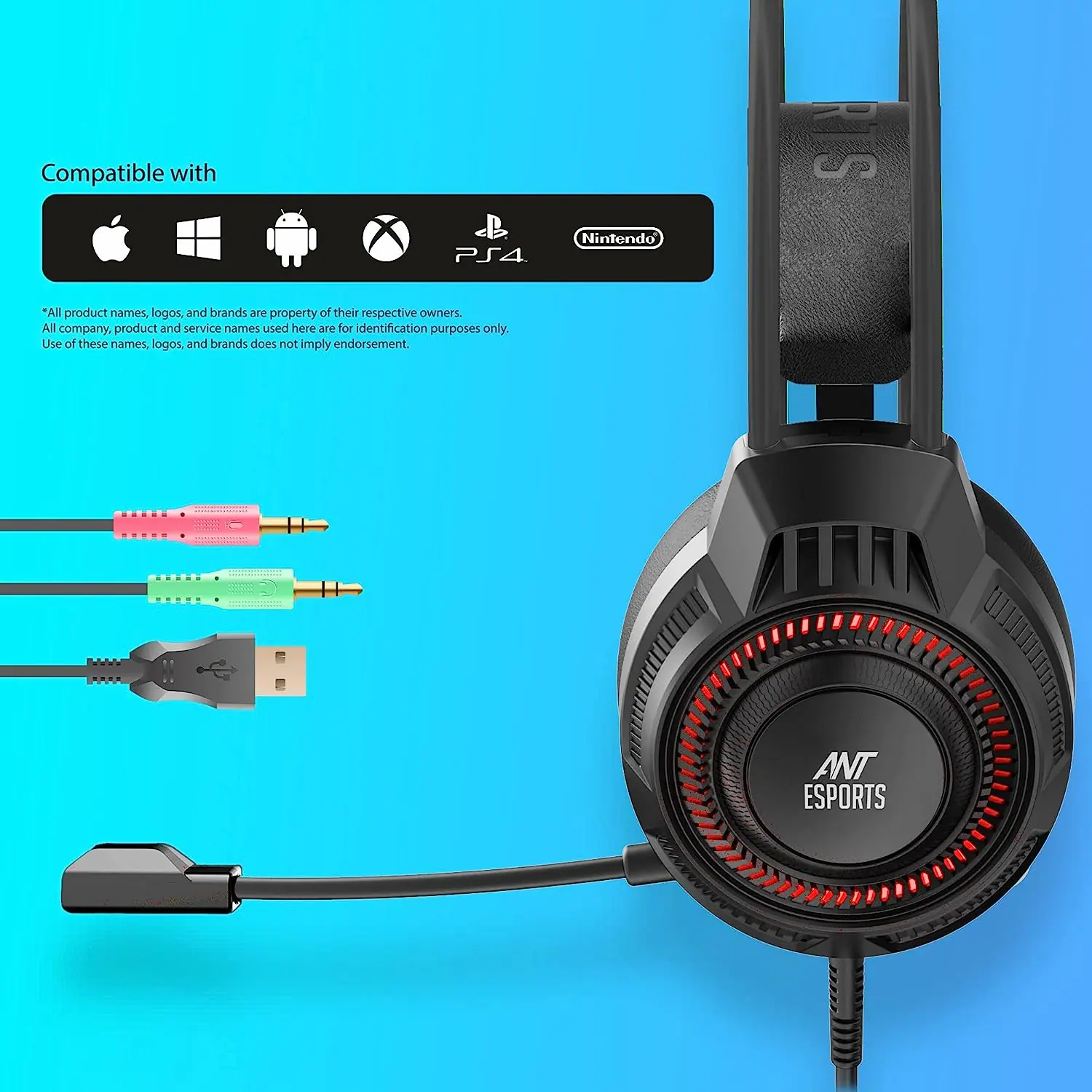 ANT ESPORTS H580 PRO RGB GAMING HEADSET ANT ESPORTS H580 PRO RGB GAMING HEADSET