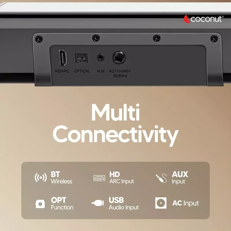 Coconut Sound Bar speaker WS01 ARIA Coconut Sound Bar speaker WS01 ARIA