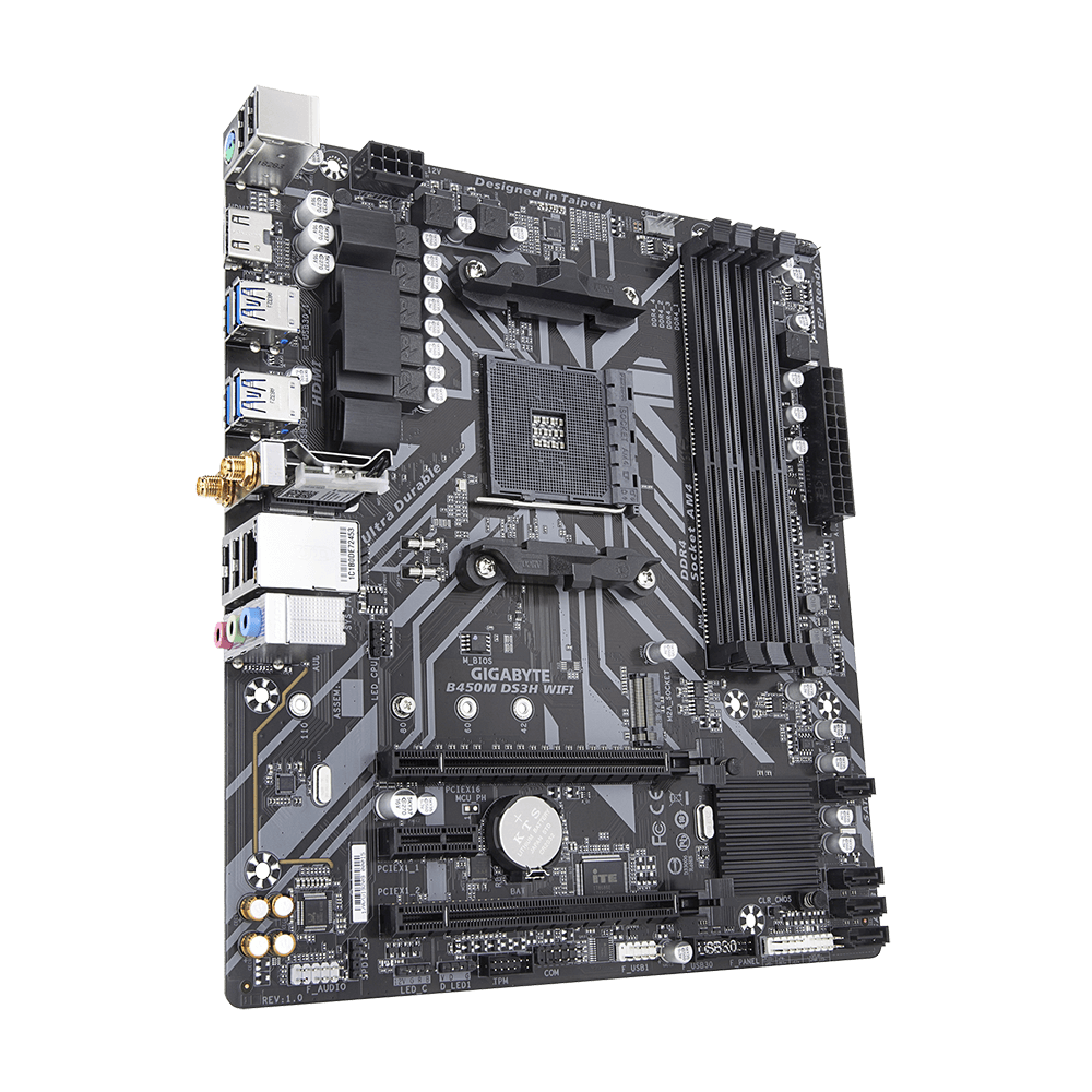 GIGABYTE B450M DS3H WIFI MOTHERBOARD GIGABYTE B450M DS3H WIFI MOTHERBOARD