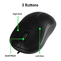 Zebronics Zeb-Comfort+ Wired Mouse
