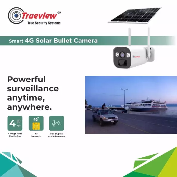 TRUEVIEW 4 MP 4G BULLET SOLAR CAMERA (T18167-AE) TRUEVIEW 4 MP 4G BULLET SOLAR CAMERA (T18167-AE)