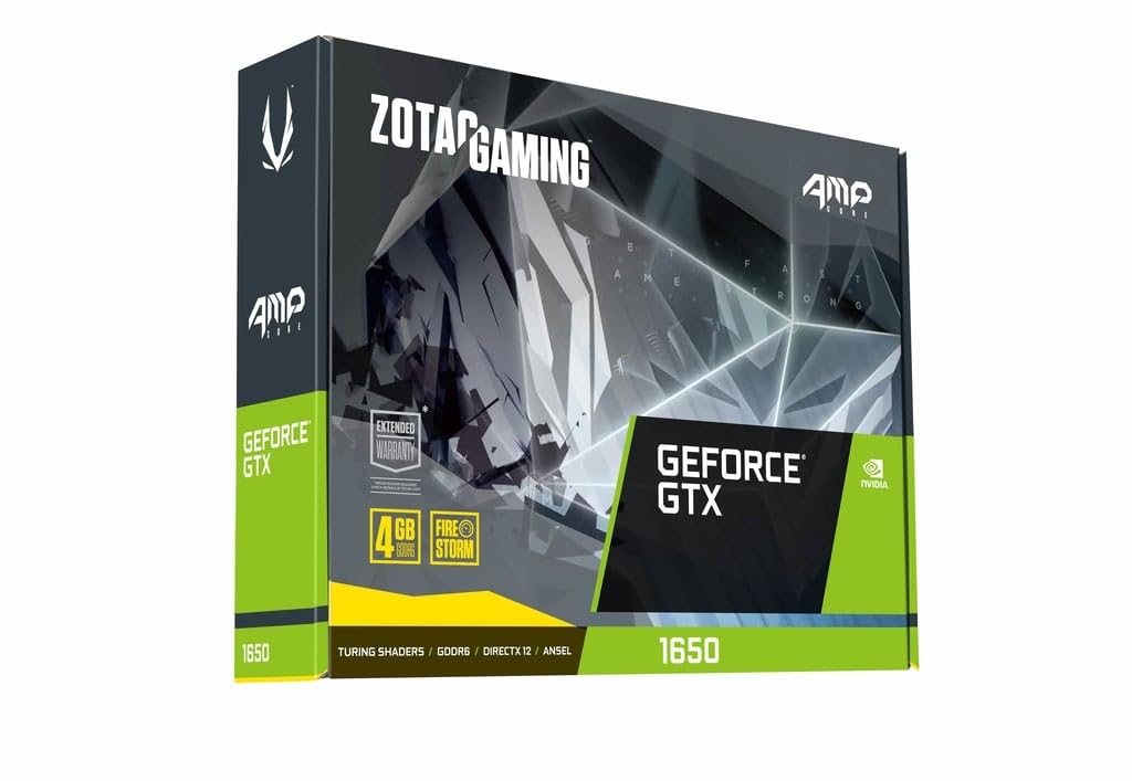 ZOTAC 4GB GTX1650 D6 DUAL FAN GRAPHICS CARD ZOTAC 4GB GTX1650 D6 DUAL FAN GRAPHICS CARD