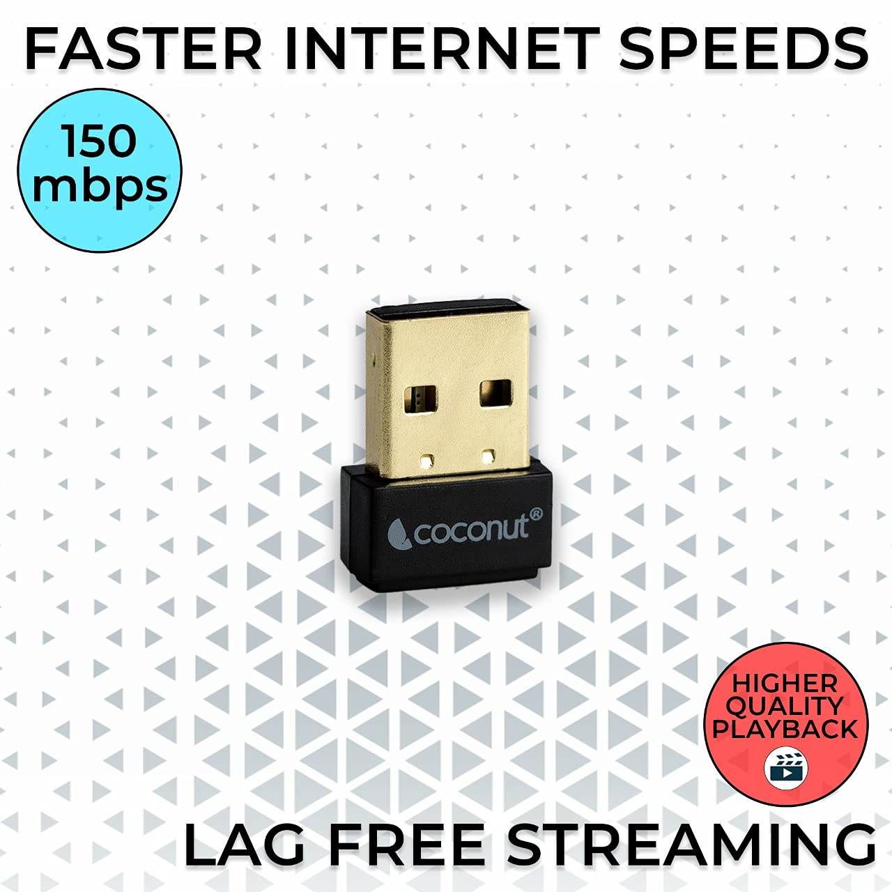 COCONUT USB WIRELESS ADAPTER 150 MBPS COCONUT USB WIRELESS ADAPTER 150 MBPS
