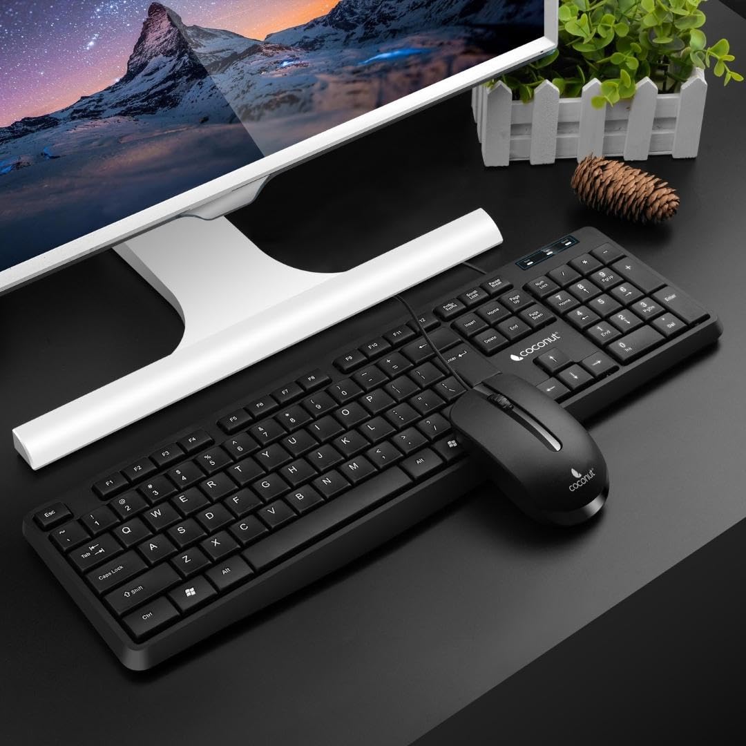 COCONUT CHERRY K24 WIRED KEYBOARD AND MOUSE COCONUT CHERRY K24 WIRED KEYBOARD AND MOUSE