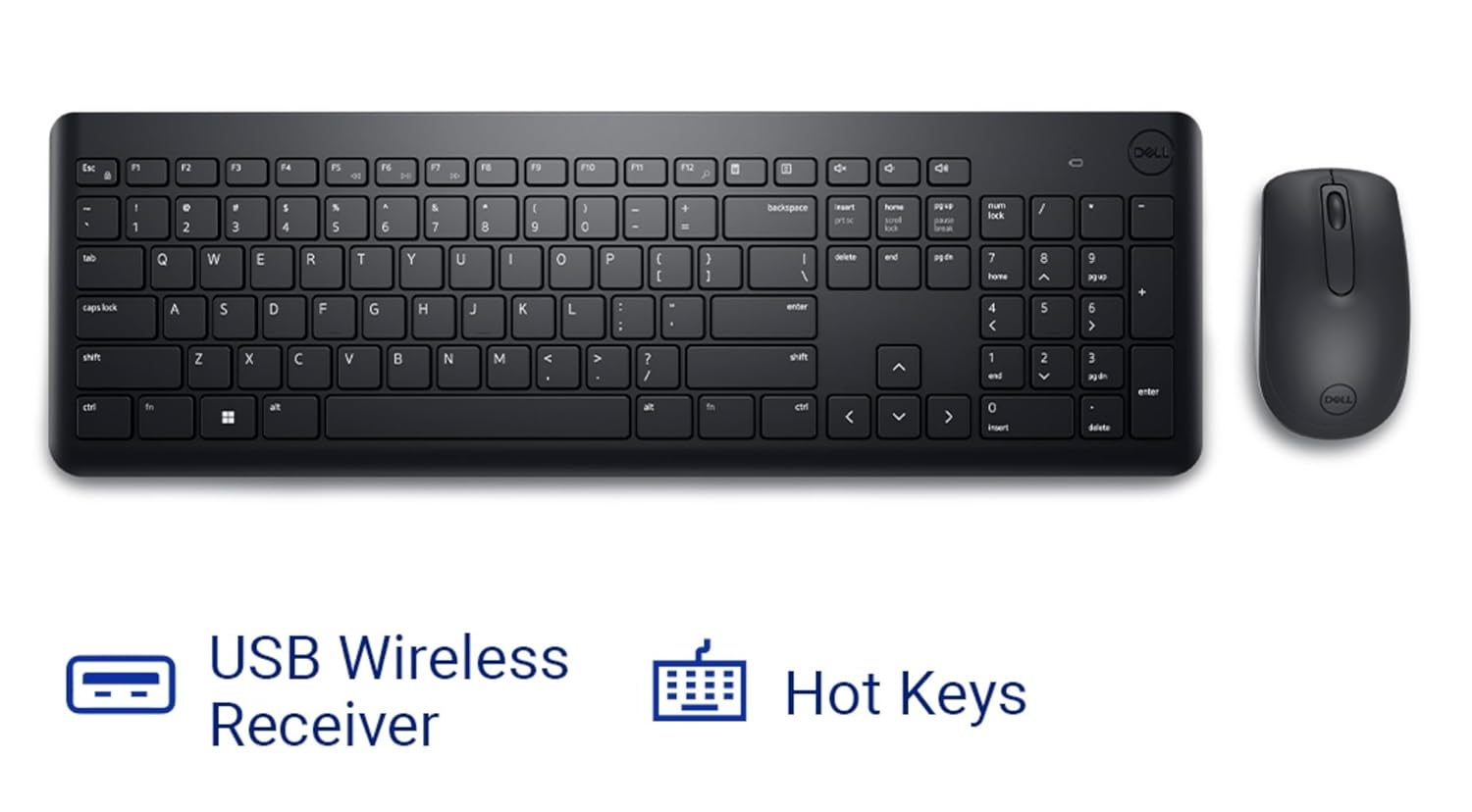 DELL WIRELESS KEYBOARD & MOUSE COMBO DELL WIRELESS KEYBOARD & MOUSE COMBO
