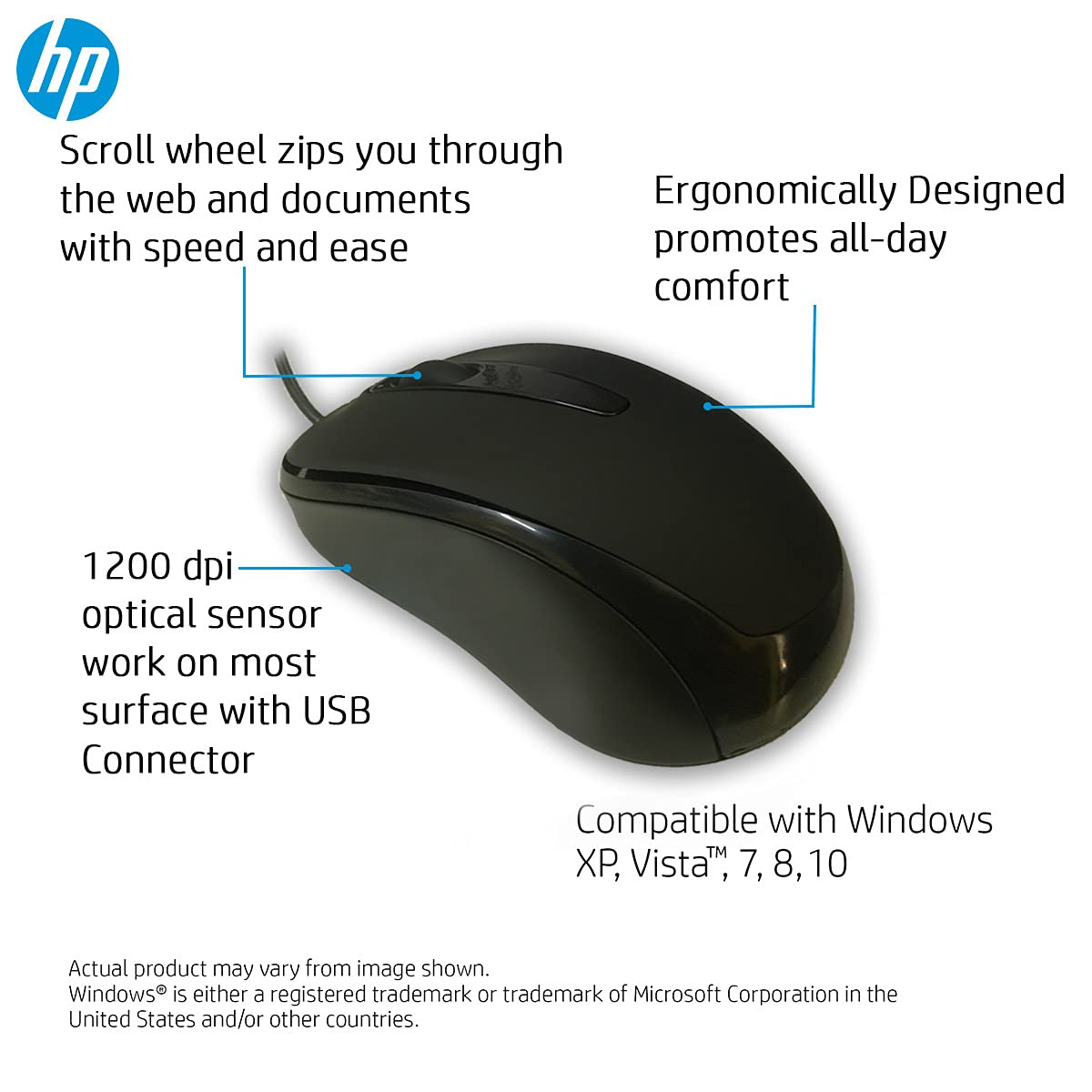 HP Mouse - 2U2H5P3 HP Mouse - 2U2H5P3