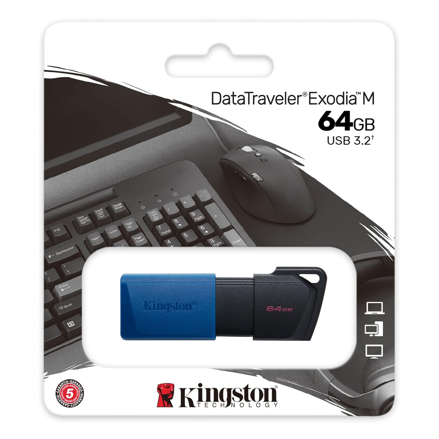 64GB KINGSTON PENDRIVE - DataTraveler Exodia USB 3.2 64GB KINGSTON PENDRIVE - DataTraveler Exodia USB 3.2