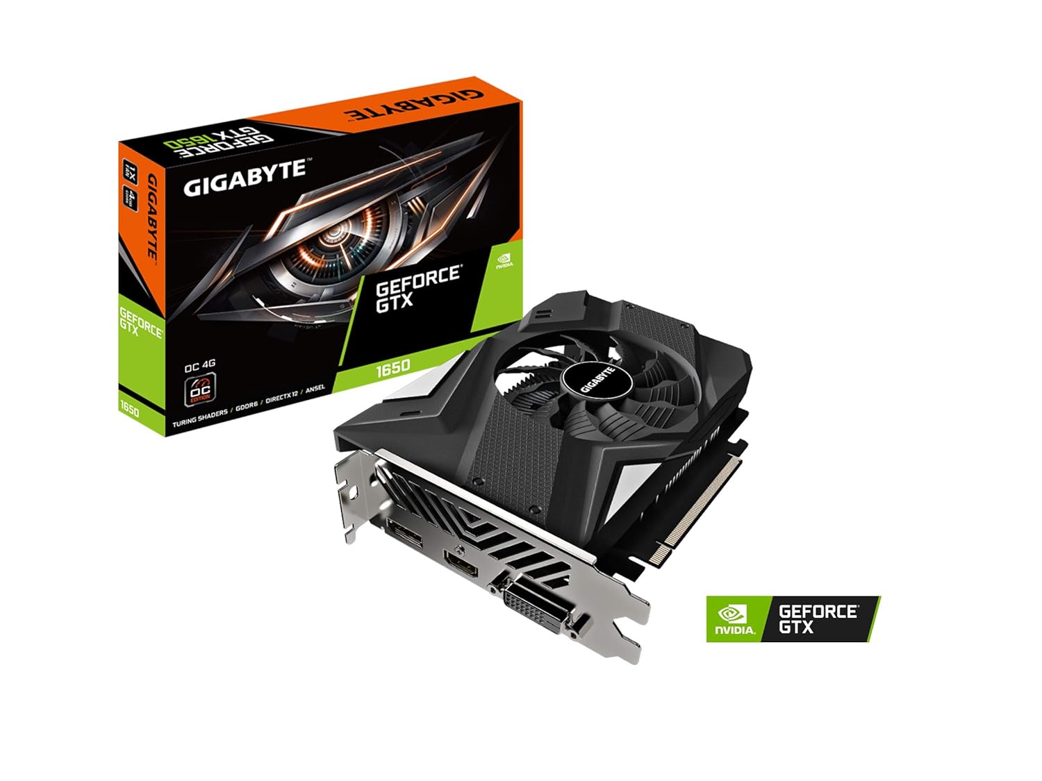 GIGABYTE 4GB GTX1650 DDR6 OC GV-N1656OC-4GD GRAPHICS CARD