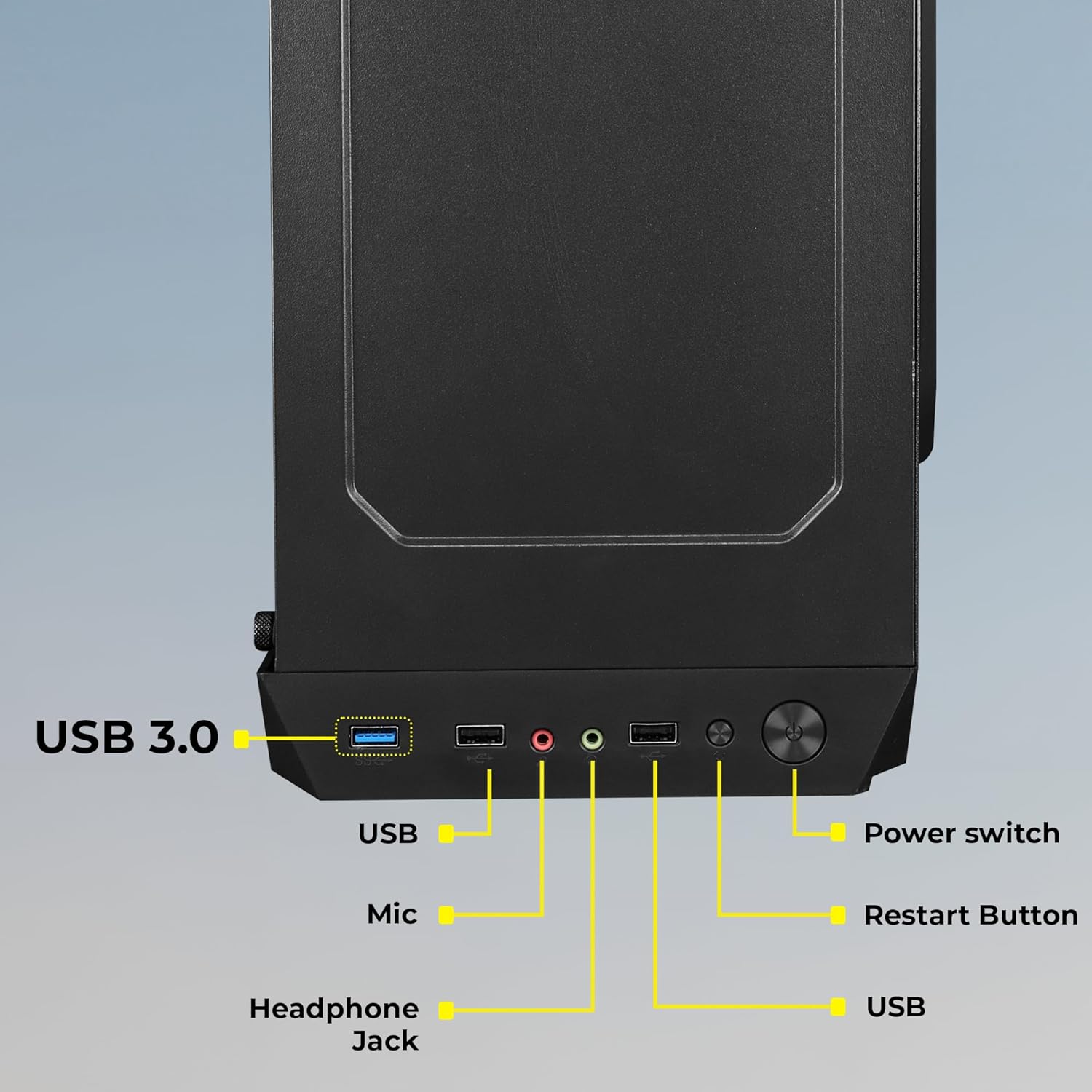 ZEBRONICS ZEB-ZIUM Mid tower Cabinet ZEBRONICS ZEB-ZIUM Mid tower Cabinet