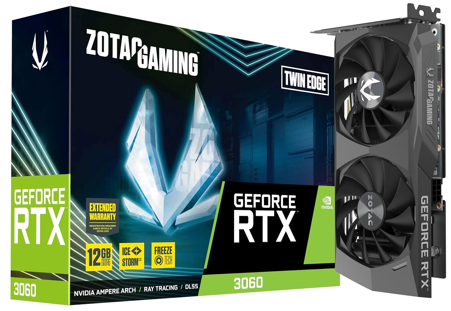 Zotac RTX 3060 Twin Edge 12GB DDR6 Graphics Card Zotac RTX 3060 Twin Edge 12GB DDR6 Graphics Card