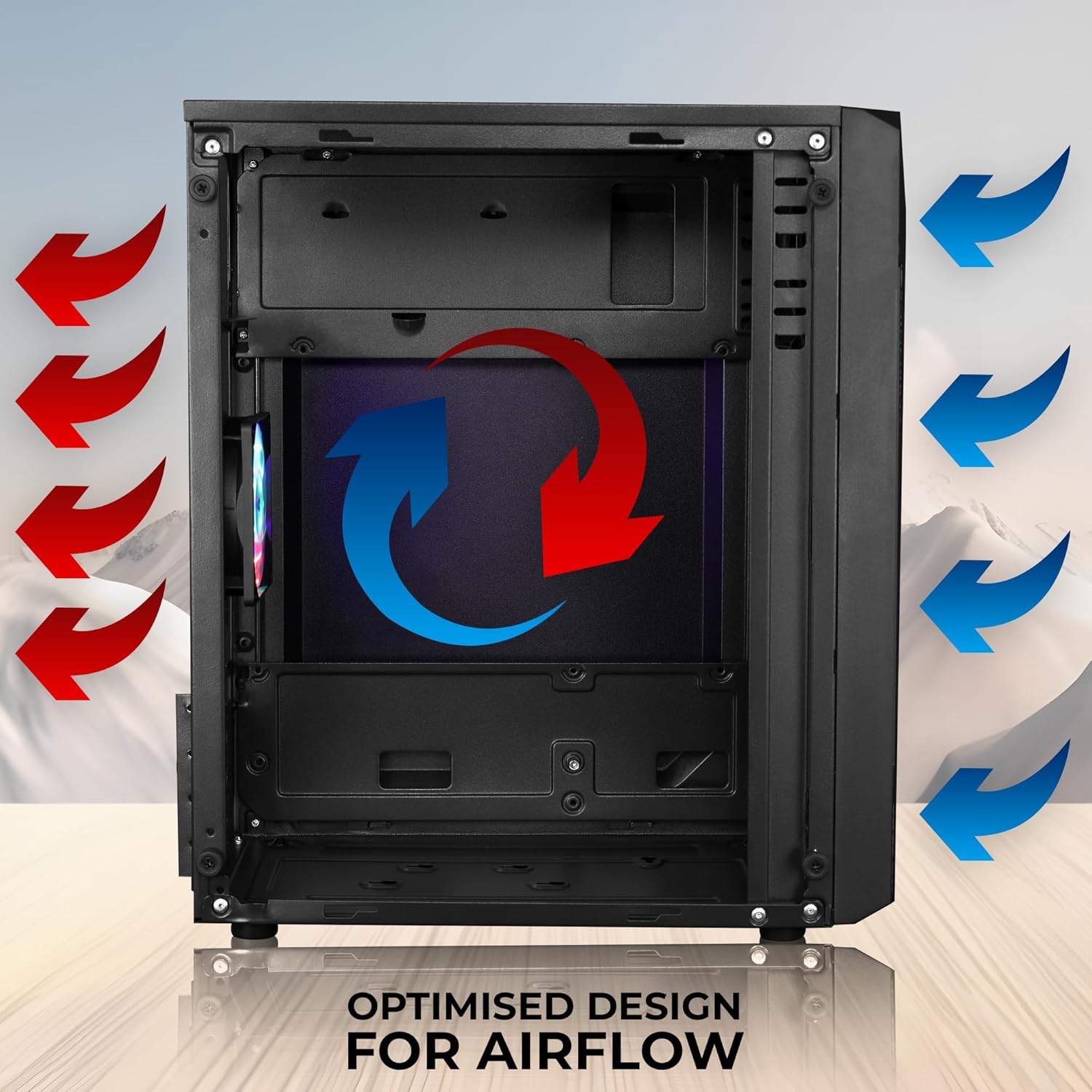 ZEBRONICS ZEB-ZIUM Mid tower Cabinet ZEBRONICS ZEB-ZIUM Mid tower Cabinet