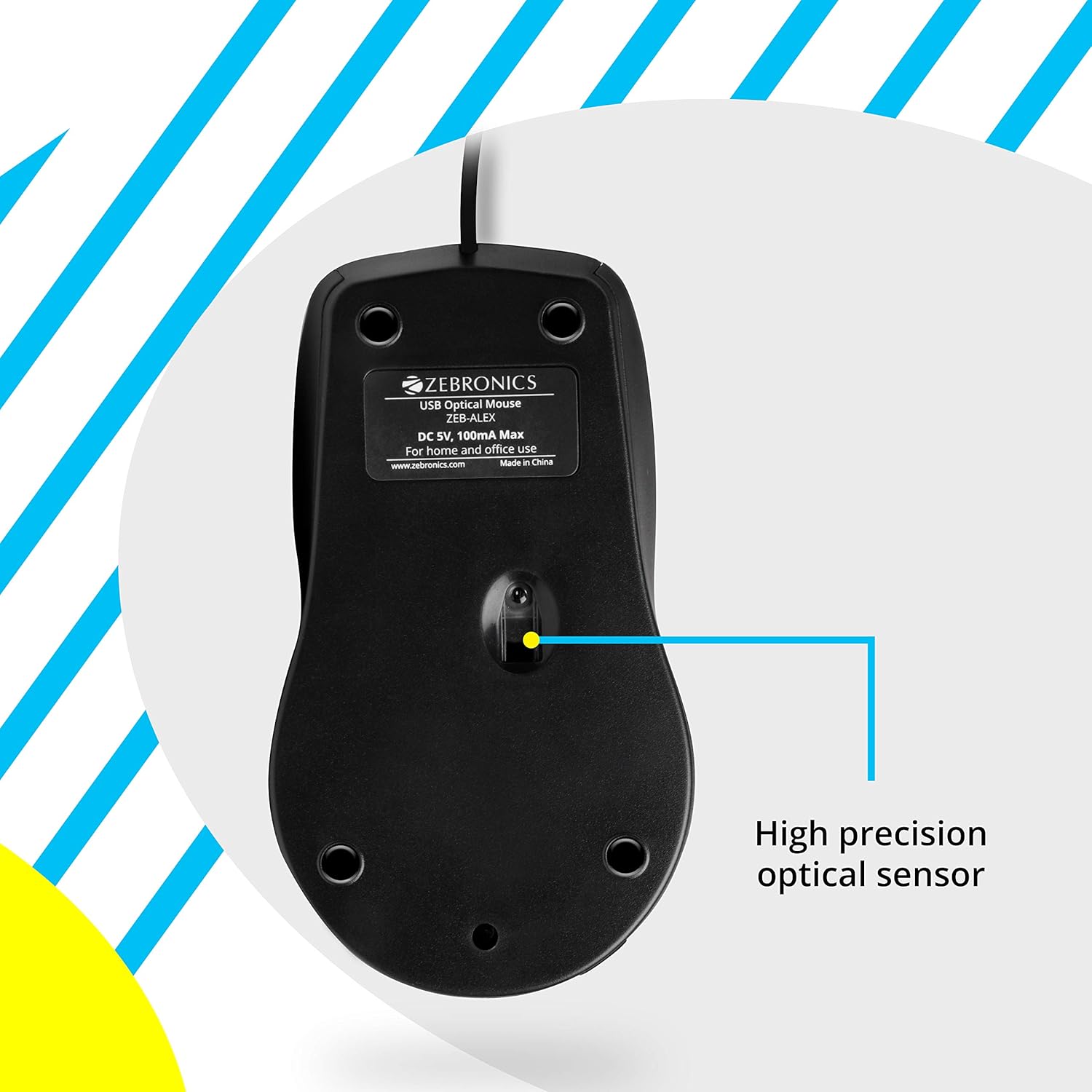 ZEBRONICS OPTICAL USB MOUSE (ALEX) ZEBRONICS OPTICAL USB MOUSE (ALEX)