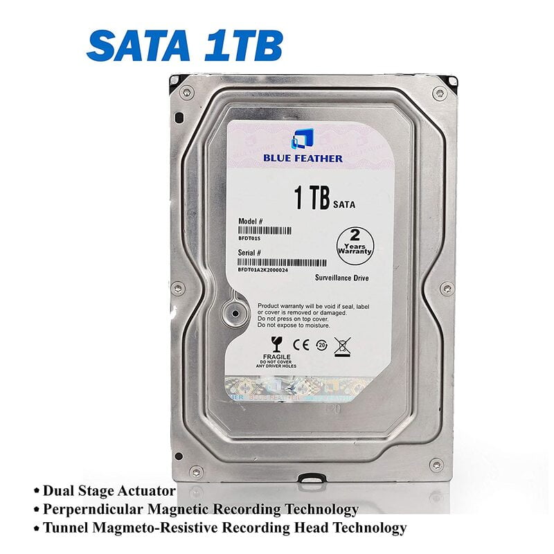 Blue Feather BFDT 1 TB Desktop, Surveillance Systems Internal Hard Disk Drive (BFDT01S) Blue Feather BFDT 1 TB Desktop, Surveillance Systems Internal Hard Disk Drive (BFDT01S)