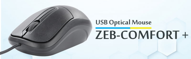 ZEBRONICS Zeb-Comfort Wired USB Mouse ZEBRONICS Zeb-Comfort Wired USB Mouse