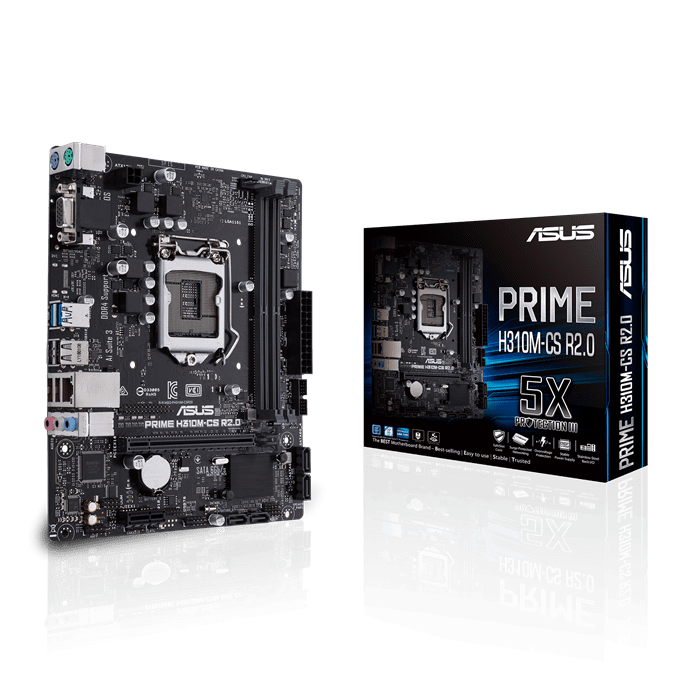 ASUS PRIME H310M-CS-R2.0 MOTHERBOARD ASUS PRIME H310M-CS-R2.0 MOTHERBOARD