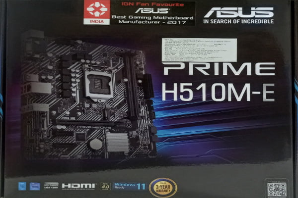 ASUS PRIME H510 M-E MOTHERBOARD ASUS PRIME H510 M-E MOTHERBOARD