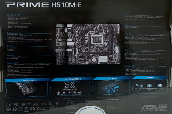 ASUS PRIME H510 M-E MOTHERBOARD ASUS PRIME H510 M-E MOTHERBOARD