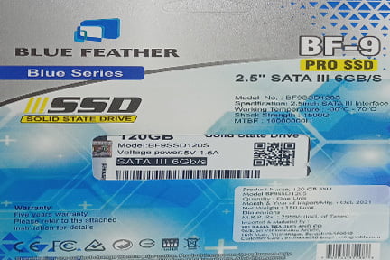 BLUE FEATHER BLUE SERIES B F-9 PRO 120GB SSD 2.5 SATA BLUE FEATHER BLUE SERIES B F-9 PRO 120GB SSD 2.5 SATA