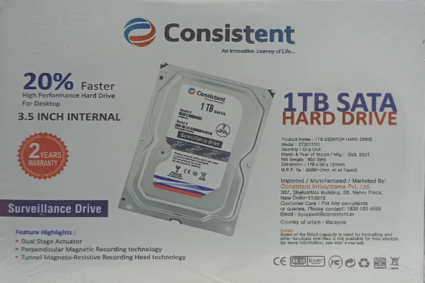 Consistent 1TB Hard Disk for Desktop Consistent 1TB Hard Disk for Desktop