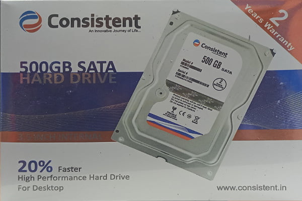 Consistent 500 GB Hard Disk Consistent 500 GB Hard Disk