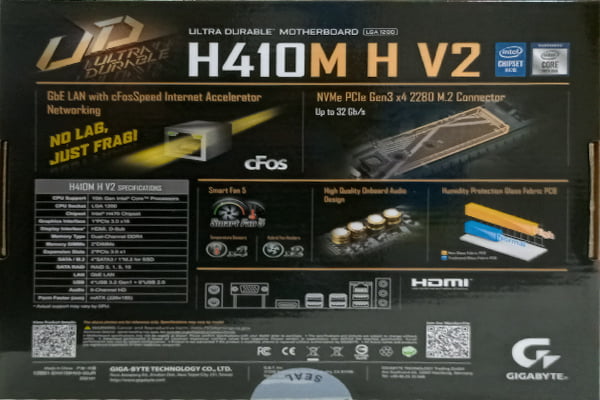 GIGABYTE H310M H 2.0 ULTRA DURABLE MOTHERBOARD GIGABYTE H310M H 2.0 ULTRA DURABLE MOTHERBOARD