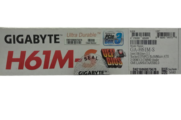 GIGABYTE H61M-S ULTRA DURABLE MOTHERBOARD GIGABYTE H61M-S ULTRA DURABLE MOTHERBOARD