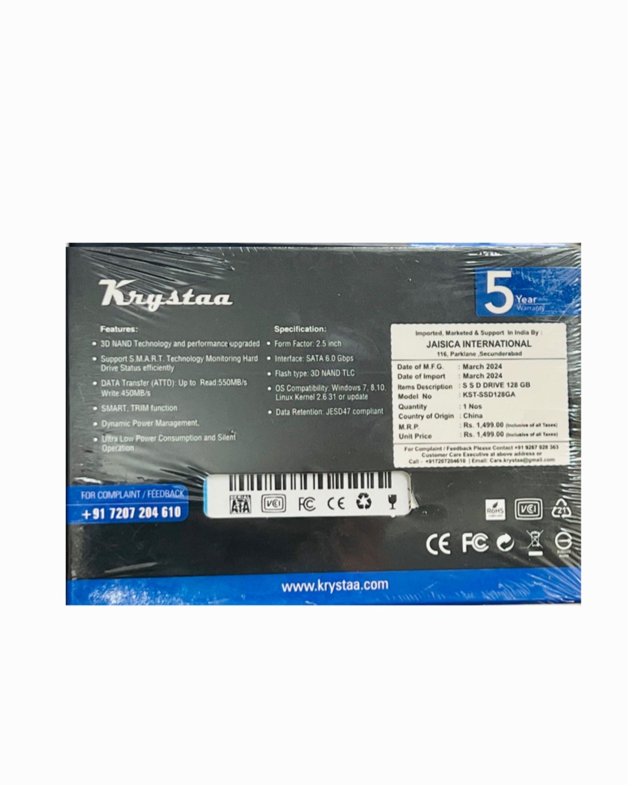 Krystaa 128GB SSD Sata Krystaa 128GB SSD Sata