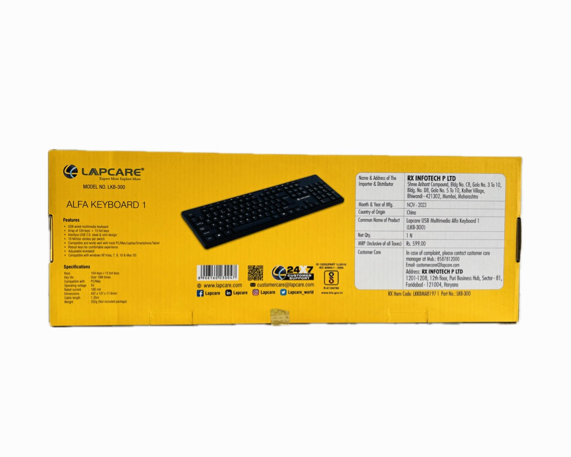 LAPCARE KEYBOARD ALFA LAPCARE KEYBOARD ALFA