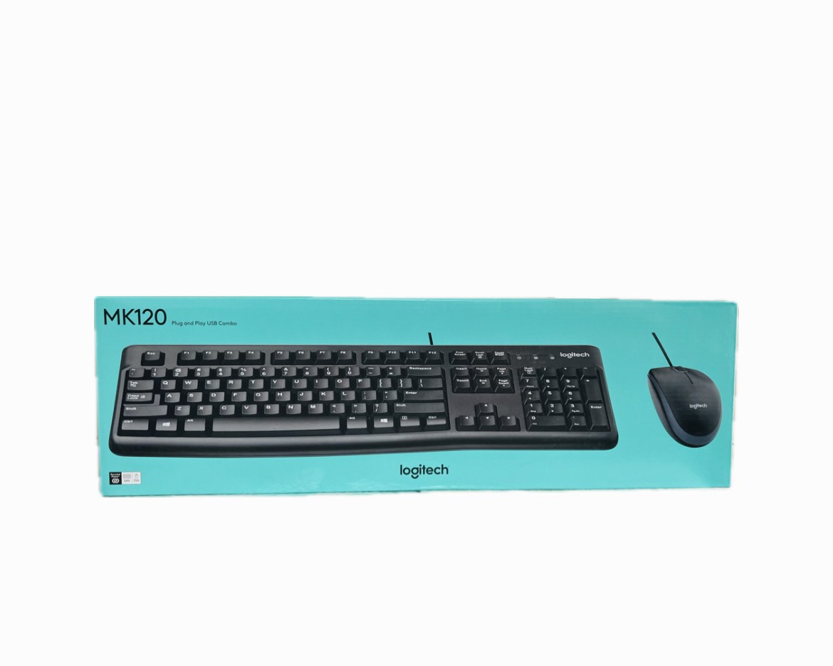 LOGITECH WIRED KEYBOARD & MOUSE MK120