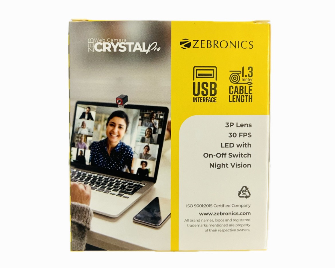 Zebronics Zeb-Crystal Pro USB Powered Web Camera
