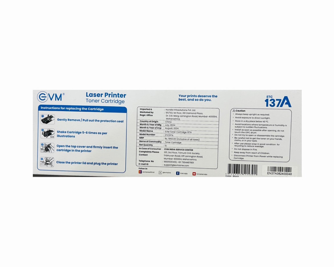 EVM 137A TONER EVM 137A TONER