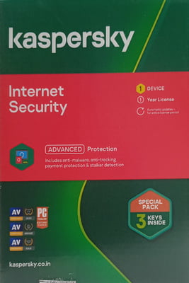 KASPERSKY INTERNET SECURITY 1PC 1 YEAR