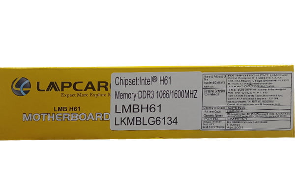 LAPCARE LMB H61 MOTHERBOARD LAPCARE LMB H61 MOTHERBOARD