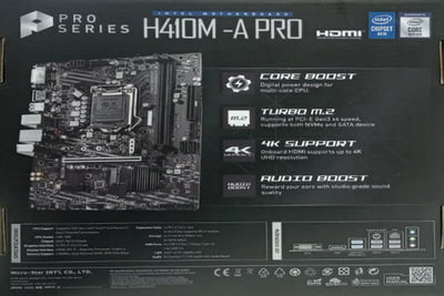 MSI H410M -A PRO MOTHERBOARD