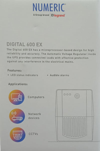 LINE INTERACTIVE NUMERIC Digital 600 EX V UPS LINE INTERACTIVE NUMERIC Digital 600 EX V UPS