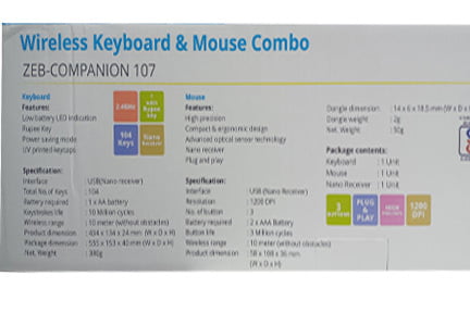 WIRELESS KEYBOARD & MOUSE COMBO