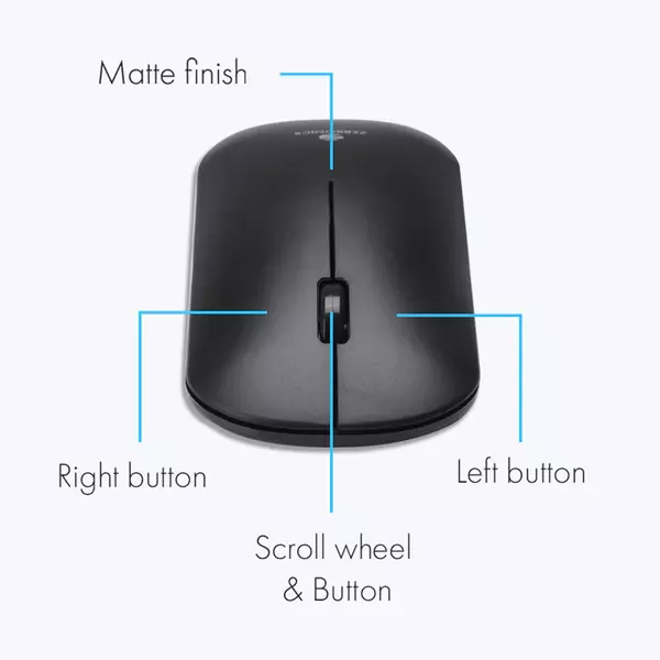 ZEBRONICS 2.4GHz WIRELESS MOUSE - DAZZLE ZEBRONICS 2.4GHz WIRELESS MOUSE - DAZZLE