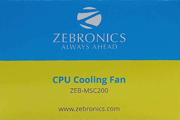 ZEBRONICS ZEB-MSC200 CPU COOLING FAN ZEBRONICS ZEB-MSC200 CPU COOLING FAN