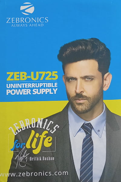 ZEBRONICS UNINTERRUTIBLE  POWER SUPPLY