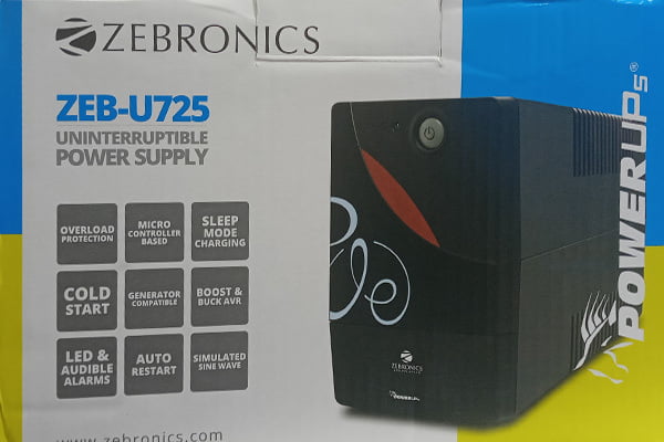 ZEBRONICS UNINTERRUTIBLE  POWER SUPPLY