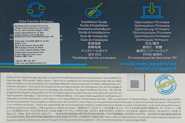 CRUCIAL BX500 480GB 2.5-INCH SOLID STATE DRIVE CRUCIAL BX500 480GB 2.5-INCH SOLID STATE DRIVE