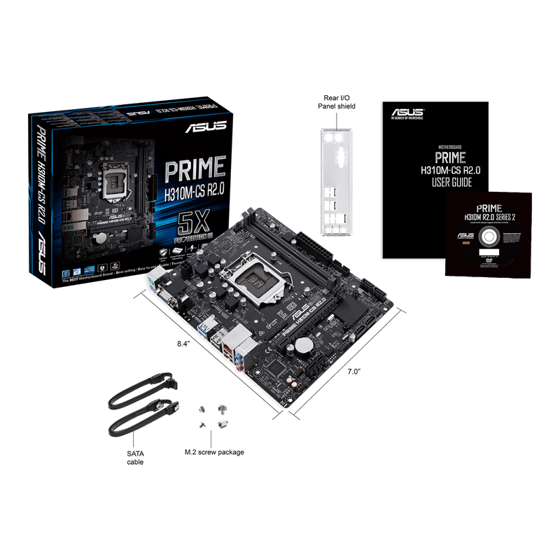 ASUS PRIME H310M-CS-R2.0 MOTHERBOARD ASUS PRIME H310M-CS-R2.0 MOTHERBOARD