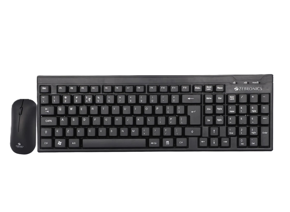 ZEBRONICS WIRELESS KEYBOAR & MOUSE COMBO 105 ZEBRONICS WIRELESS KEYBOAR & MOUSE COMBO 105