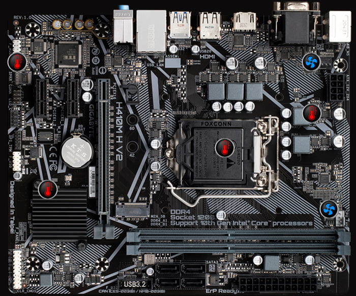 GIGABYTE H310M H 2.0 ULTRA DURABLE MOTHERBOARD GIGABYTE H310M H 2.0 ULTRA DURABLE MOTHERBOARD