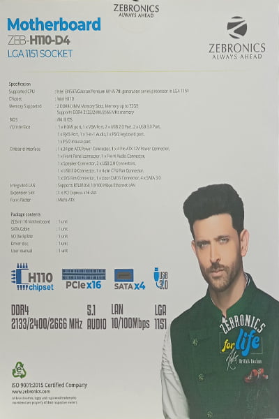 ZEB-H110-D4 - LGA 1151Socket ZEB-H110-D4 - LGA 1151Socket